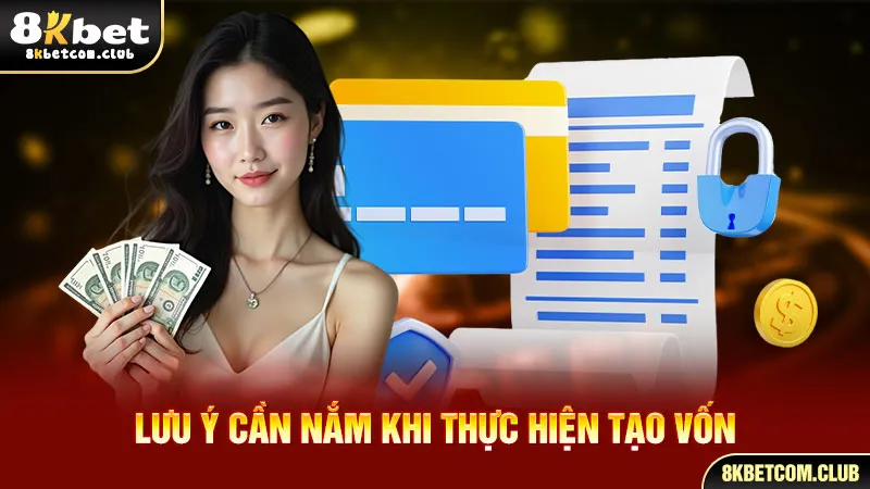 Lưu ý cần nắm khi thực hiện tạo vốn