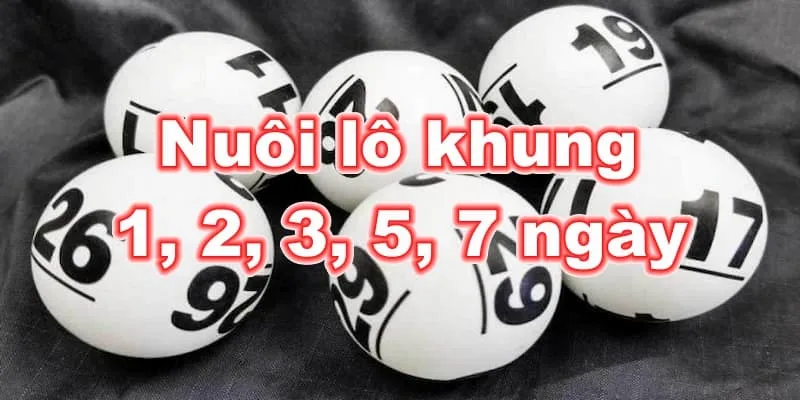 Nuôi Lô Khung 1, 2, 3, 5, 7 Ngày Bách Phát Bách Trúng